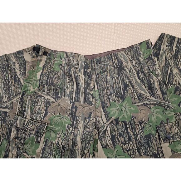 Winchester Camo Pants Mens Size XL Green Rebark Camouflage Cargo Snap Pockets - Picture 14 of 14